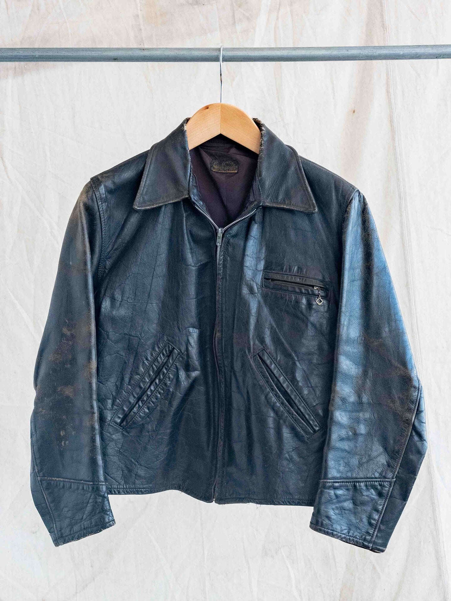 1940’s/1950’s CHP Leather Horsehide 3 Pocket Jacket
