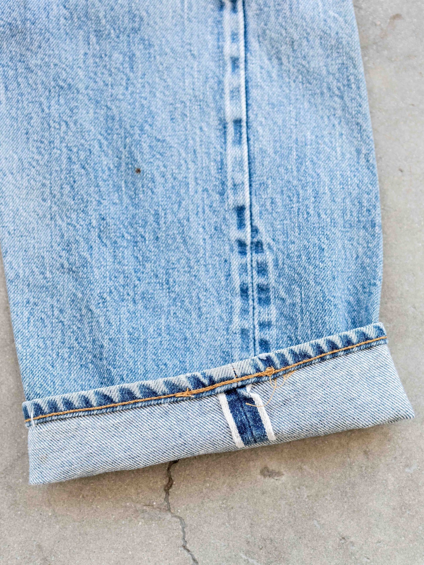 1980’s Light Mid Whiskered Levi’s 501s Redlines 29W