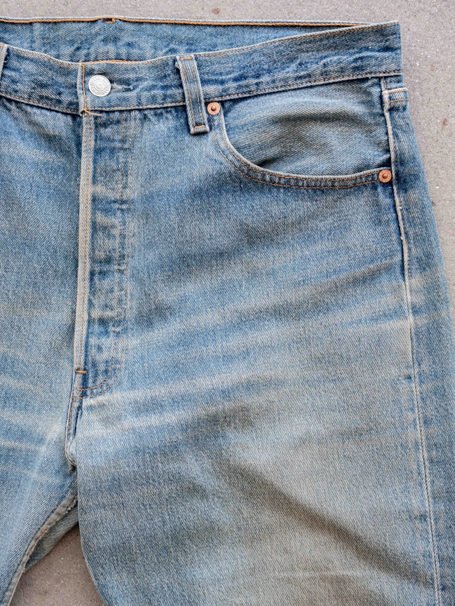 1990’s Whiskered and Dirtied Levi’s 501s 36W