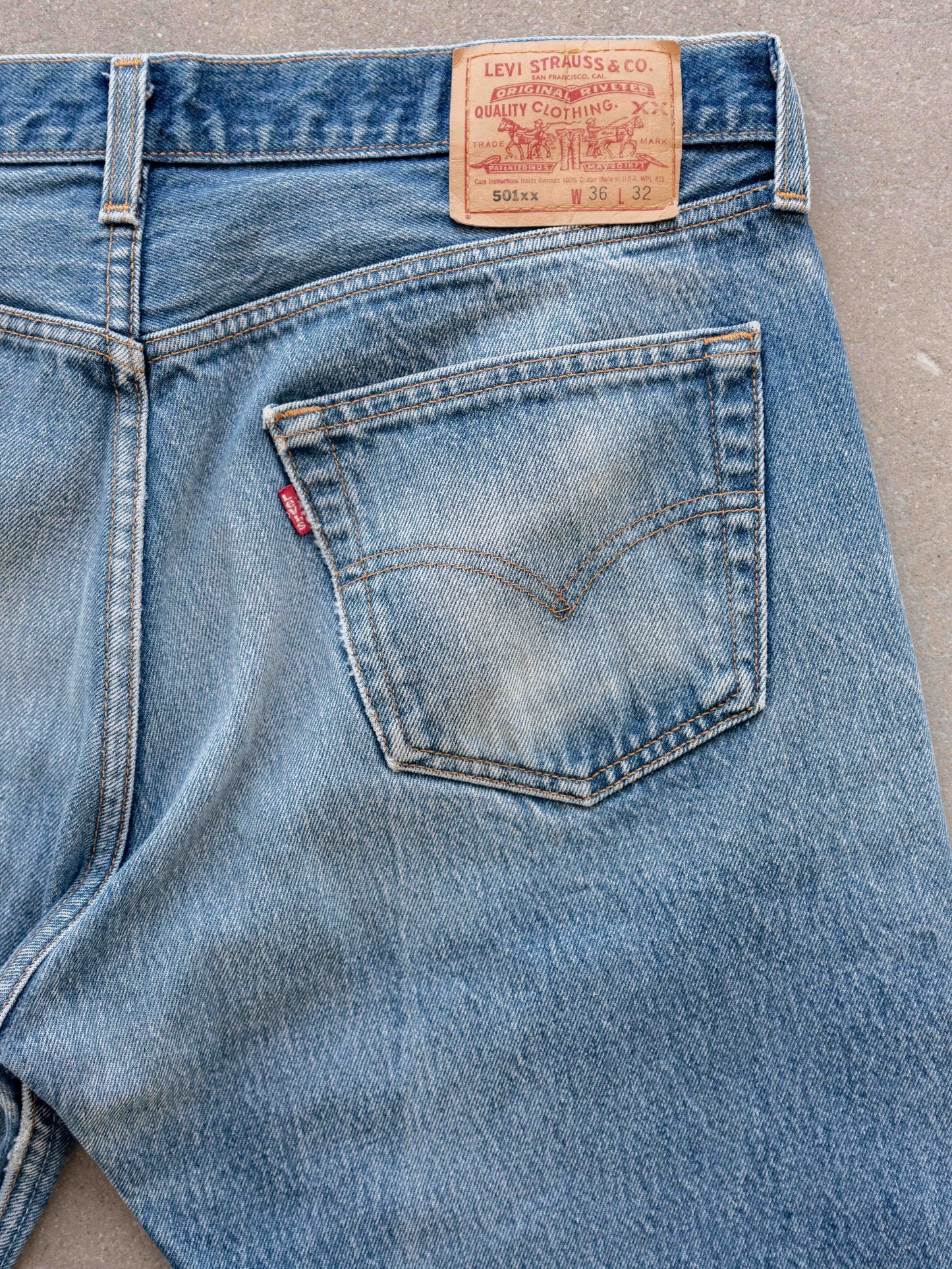 1990’s Whiskered Midwash Levi’s 501s 36W