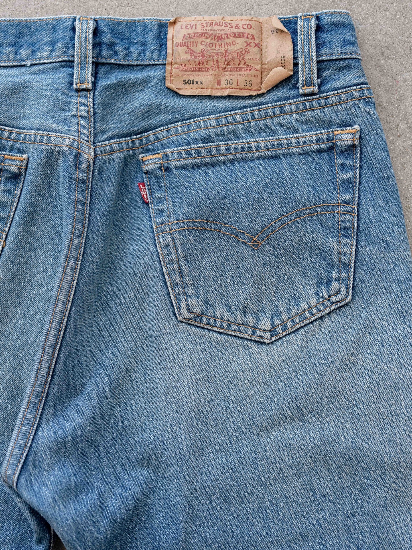 1980’s Faded and Repaired Levi’s 501s 35W