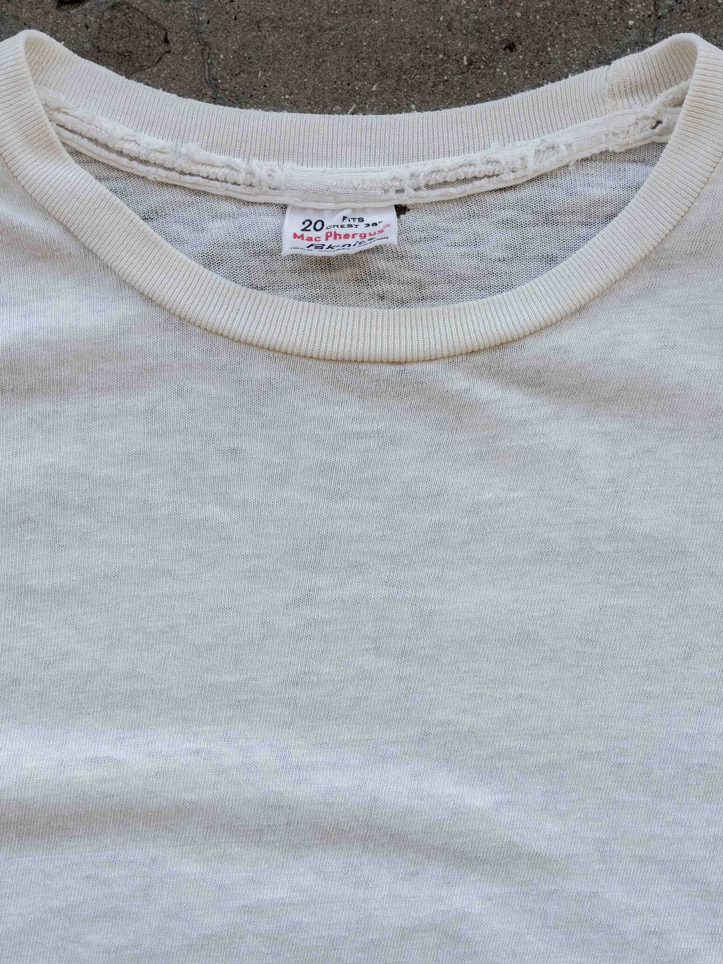 1960’s Thrashed White Blank