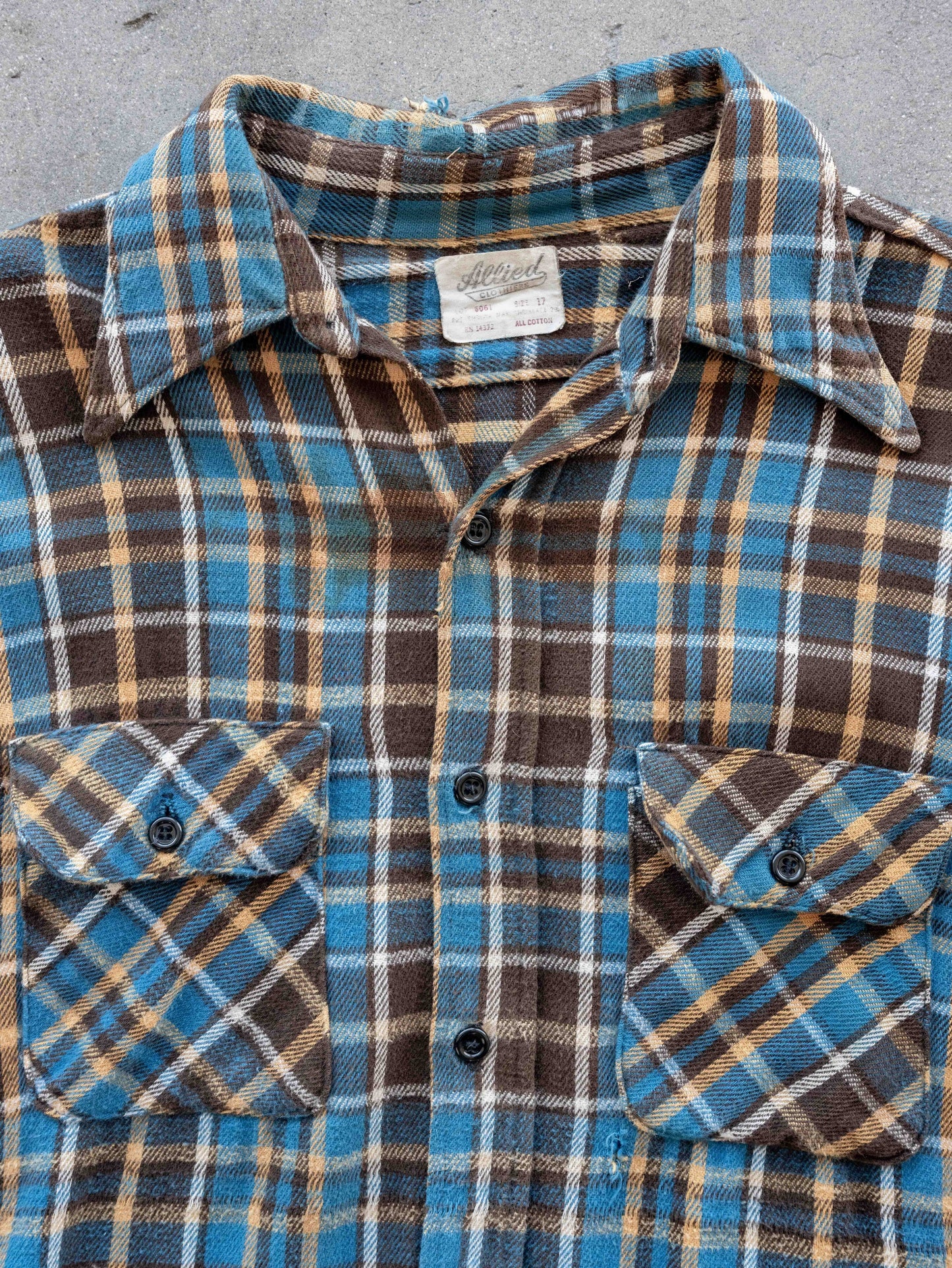 1960’s Allied Clothers 100% Cotton Flannel