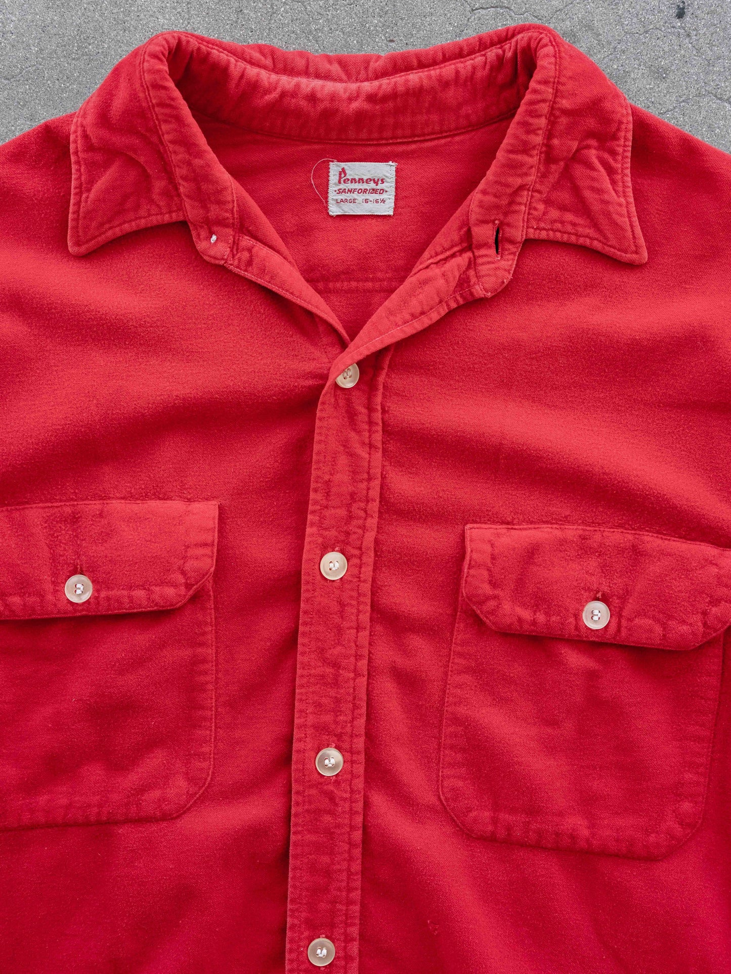 1950’s Red Penney’s Sanforized Cotton Flannel