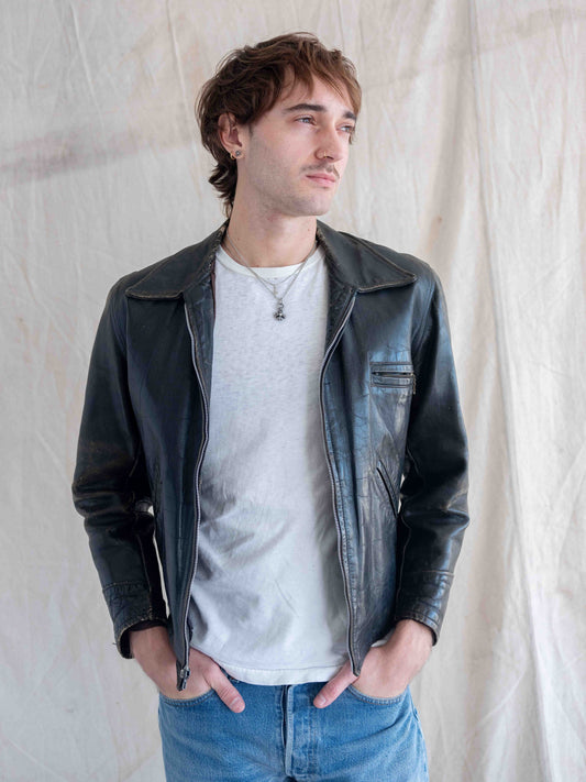 1940’s/1950’s CHP Leather Horsehide 3 Pocket Jacket
