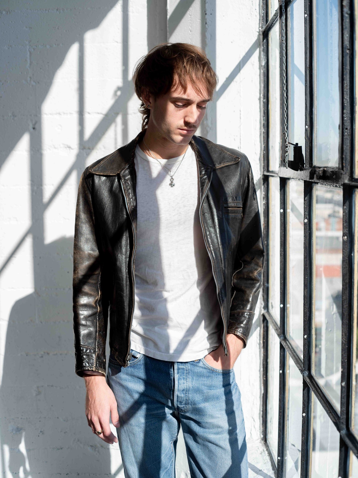 1940’s/1950’s CHP Leather Horsehide 3 Pocket Jacket