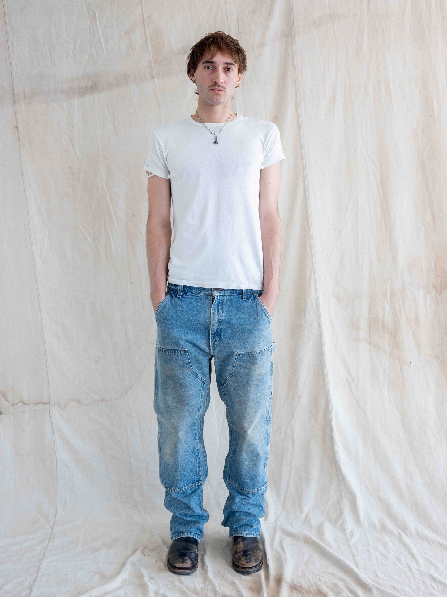 2000’s Faded Denim Carhartt Doubleknees 36W