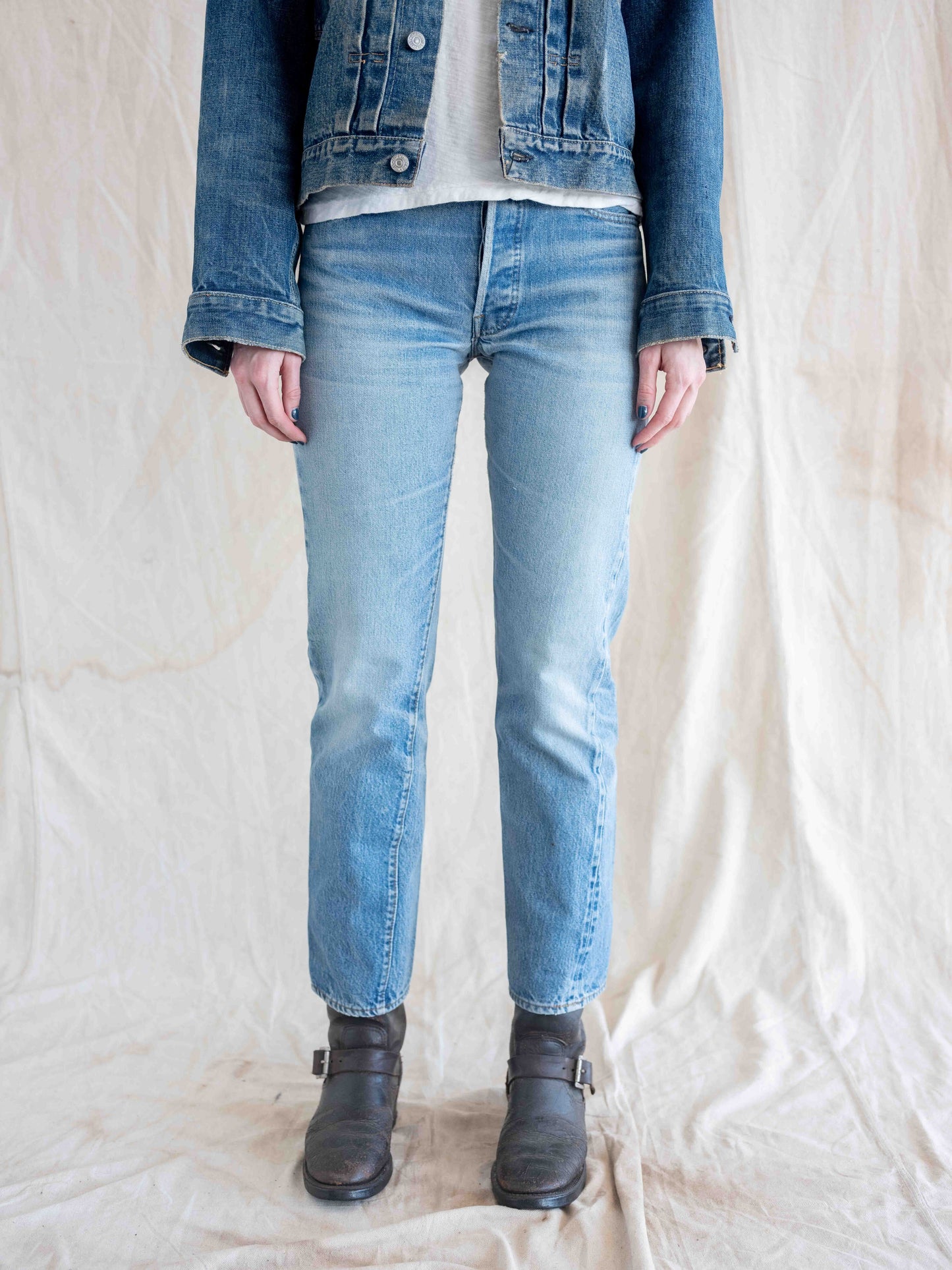 1980’s Light Mid Whiskered Levi’s 501s Redlines 29W