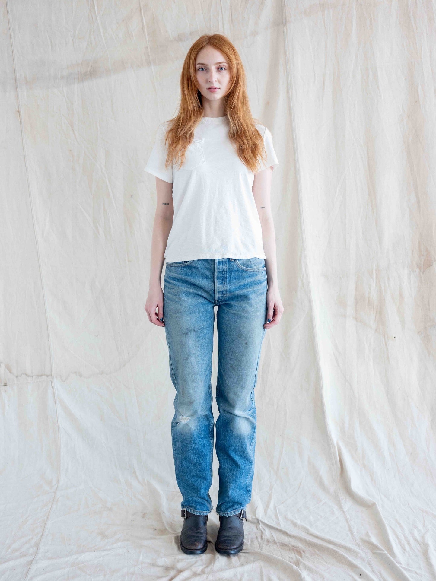 1990’s Whiskered and Dirtied Levi’s 501s 31W