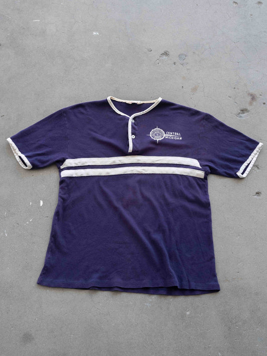 1960’s Champion Running Man Central Michigan Button Up T-Shirt