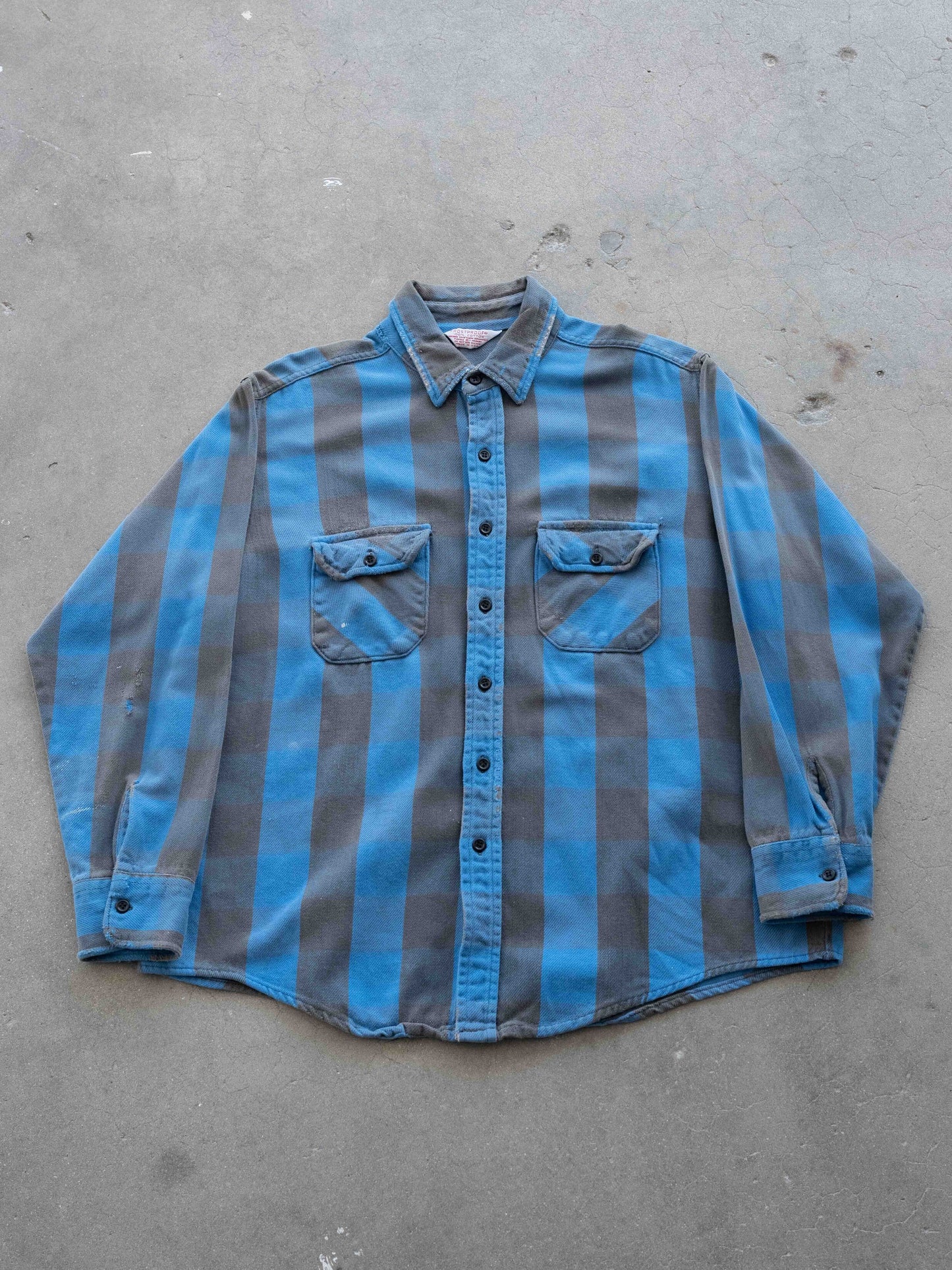 1970’s Faded Blue Frostproof Flannel