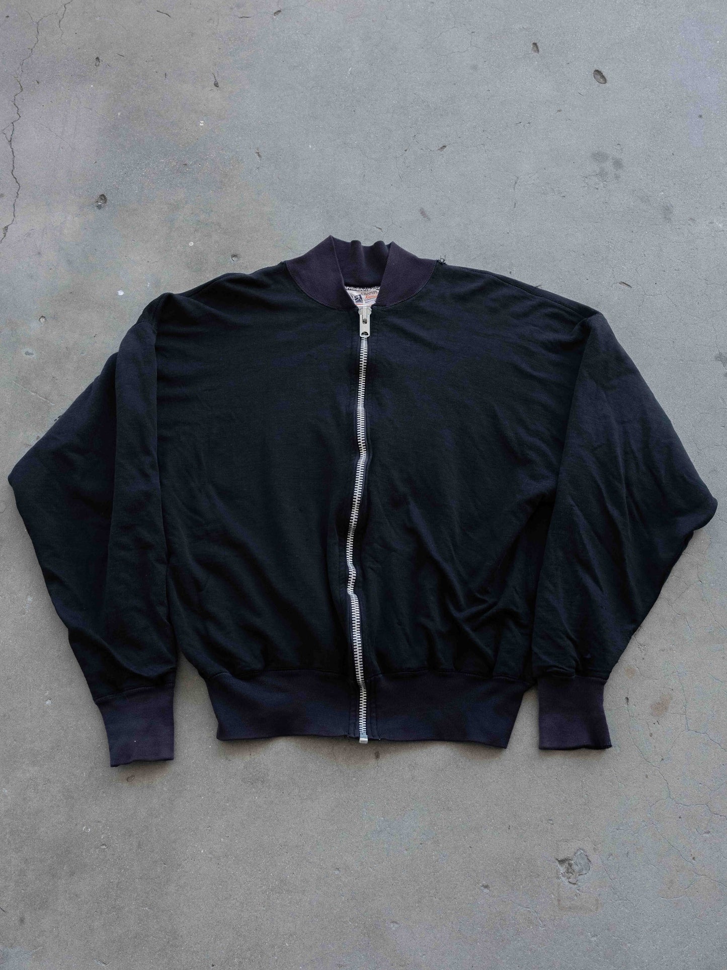 1940’s Champion Running Man Black Doubleface Zip-up