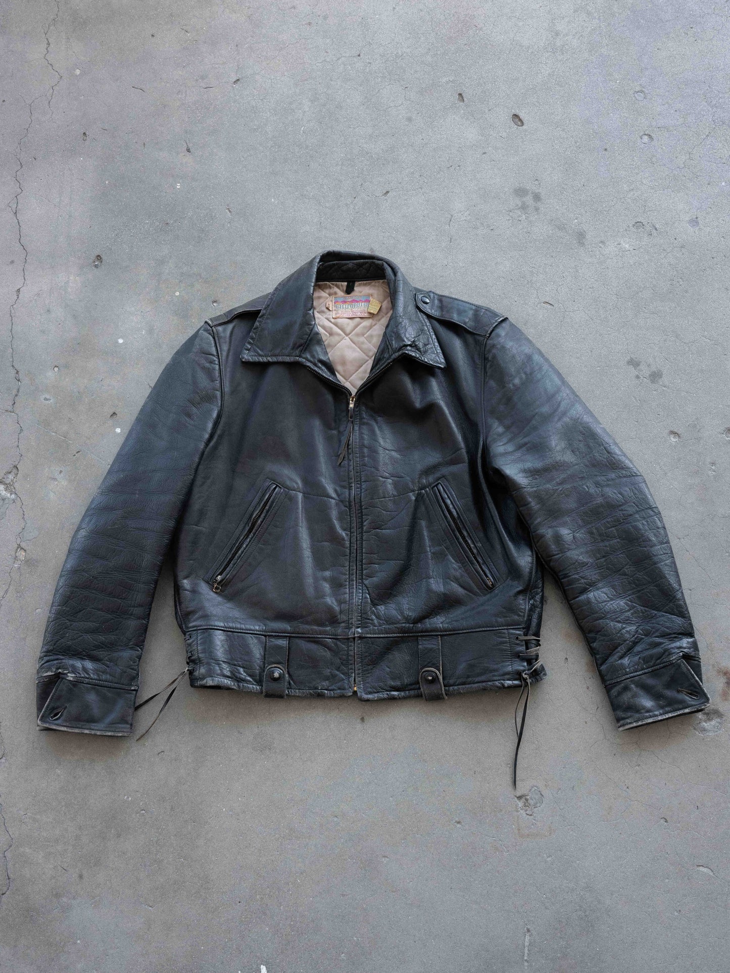 1950’s California Horsehide Two Pocket Moto Jacket