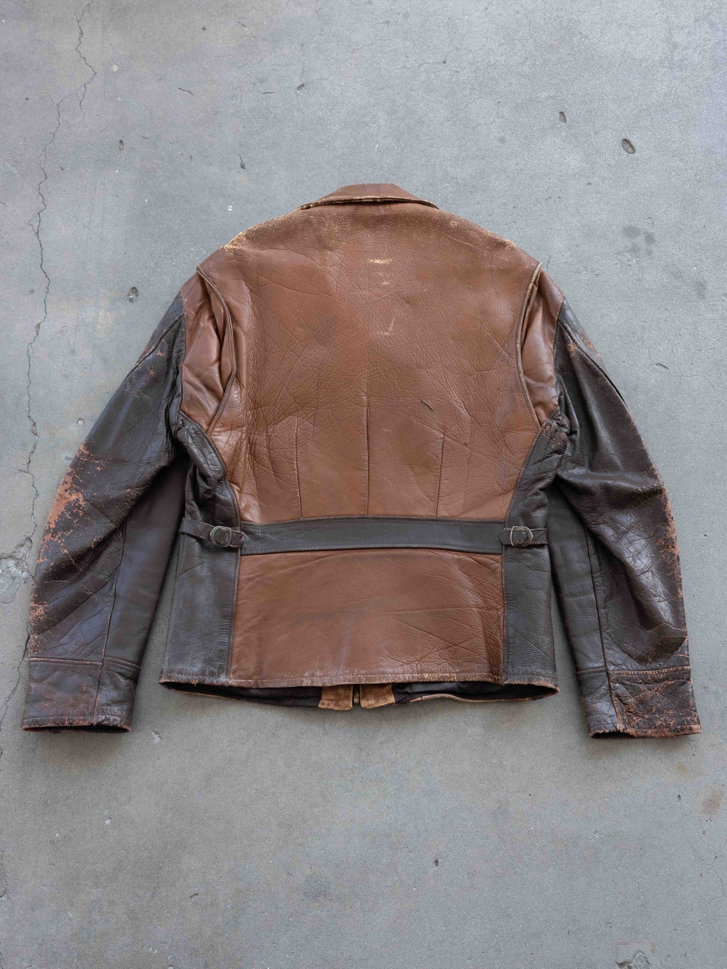 1950’s Distressed Two Tone Ponyskin Leather Jacket
