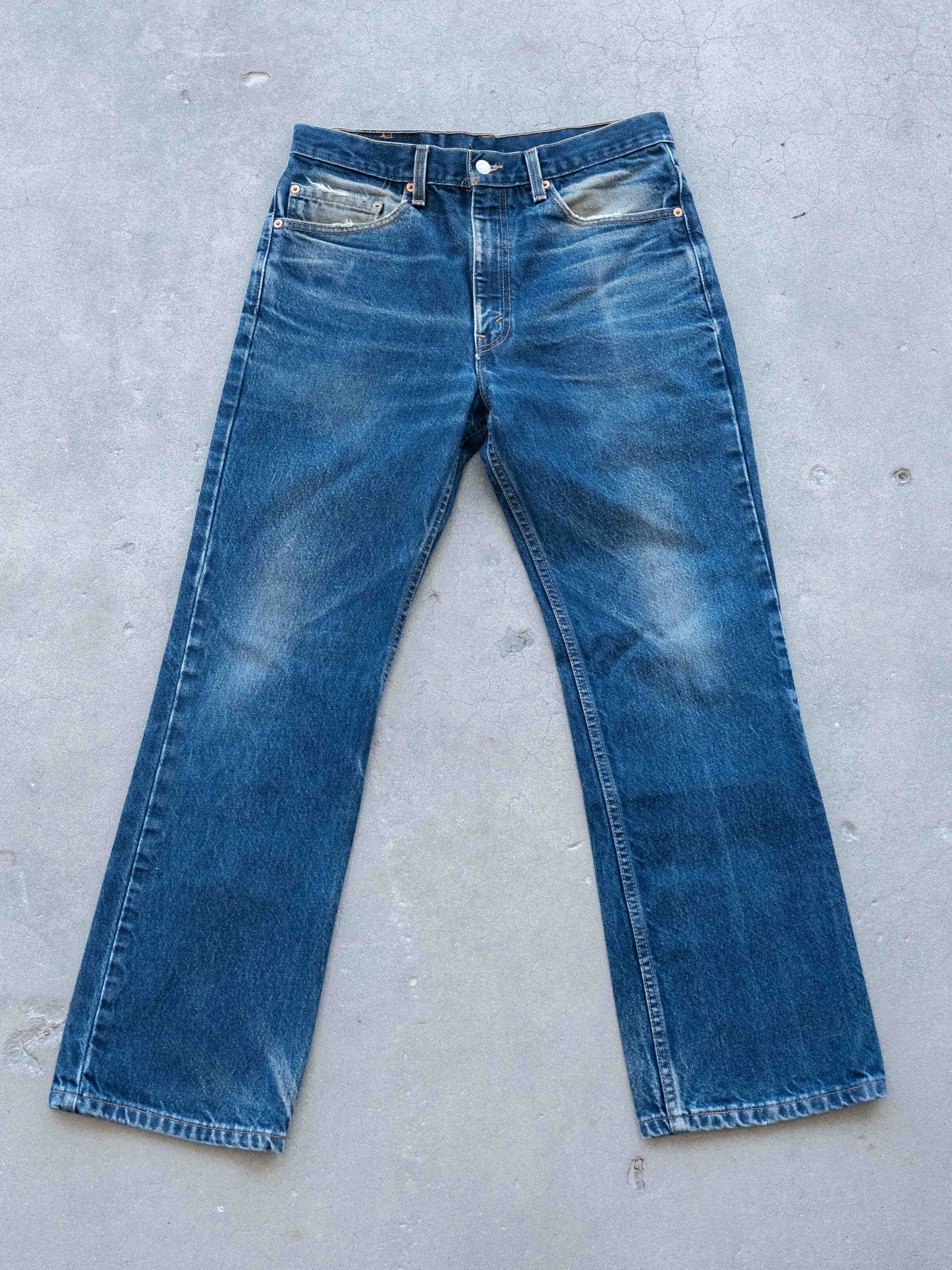 1980’s/1990/s Dark Levi’s 517 with Whiskering 32W