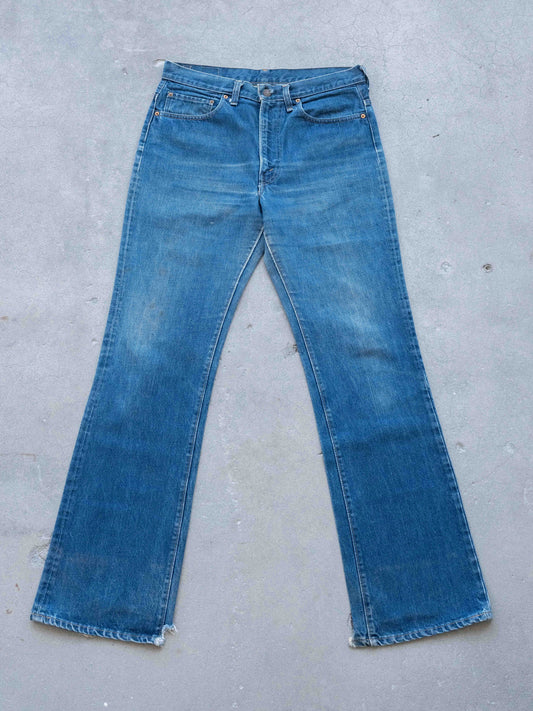 1970’s Dark Levi’s 517 with Heel Drag 34W