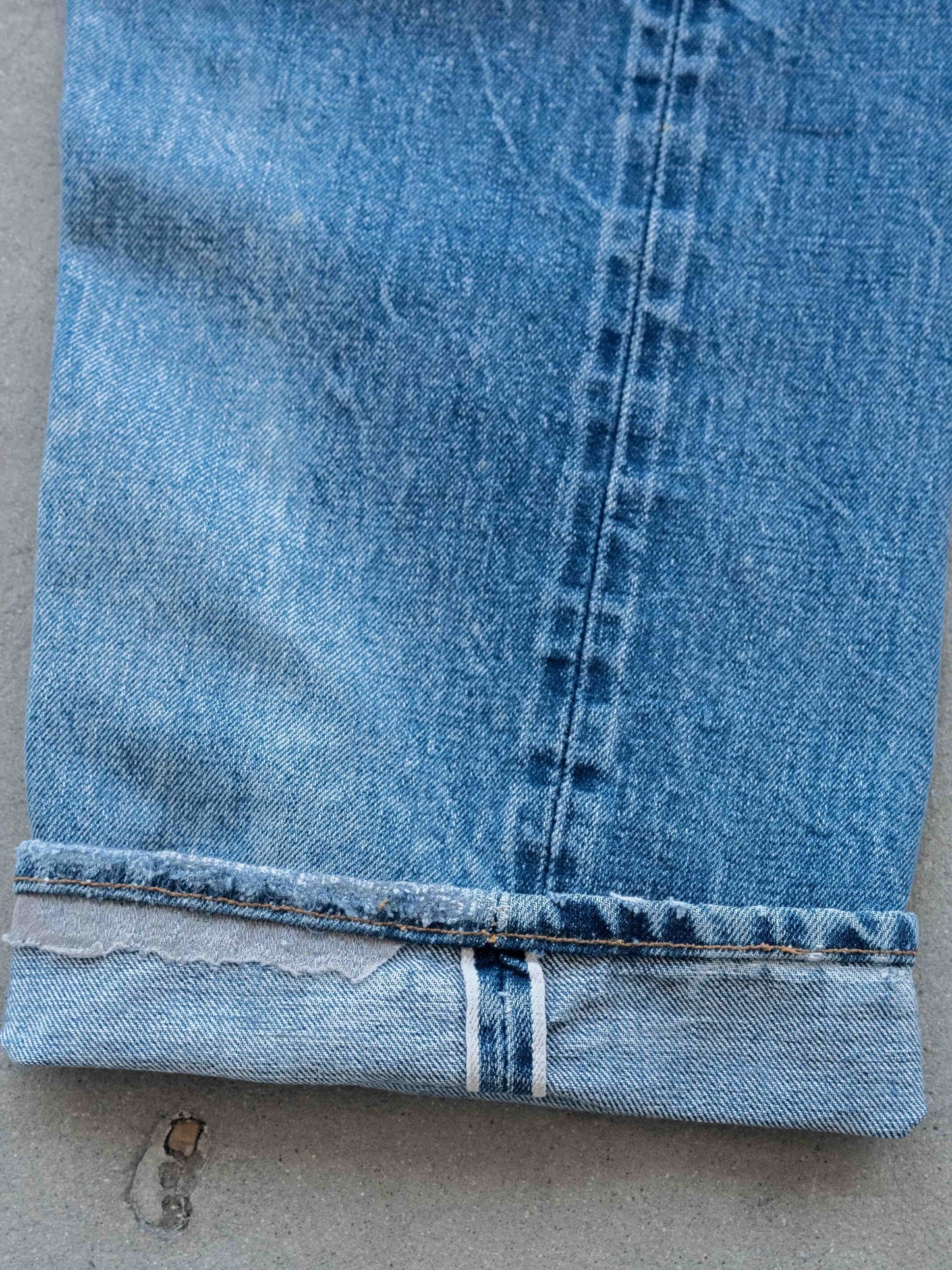 1970’s Faded and Repaired Single Stitch Levi’s 501 Redlines 34W