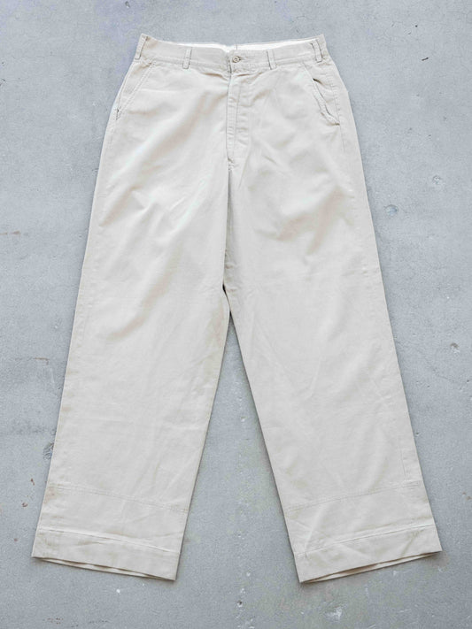 1950’s/1960’s USAF Wide-leg Khaki Chinos 33W