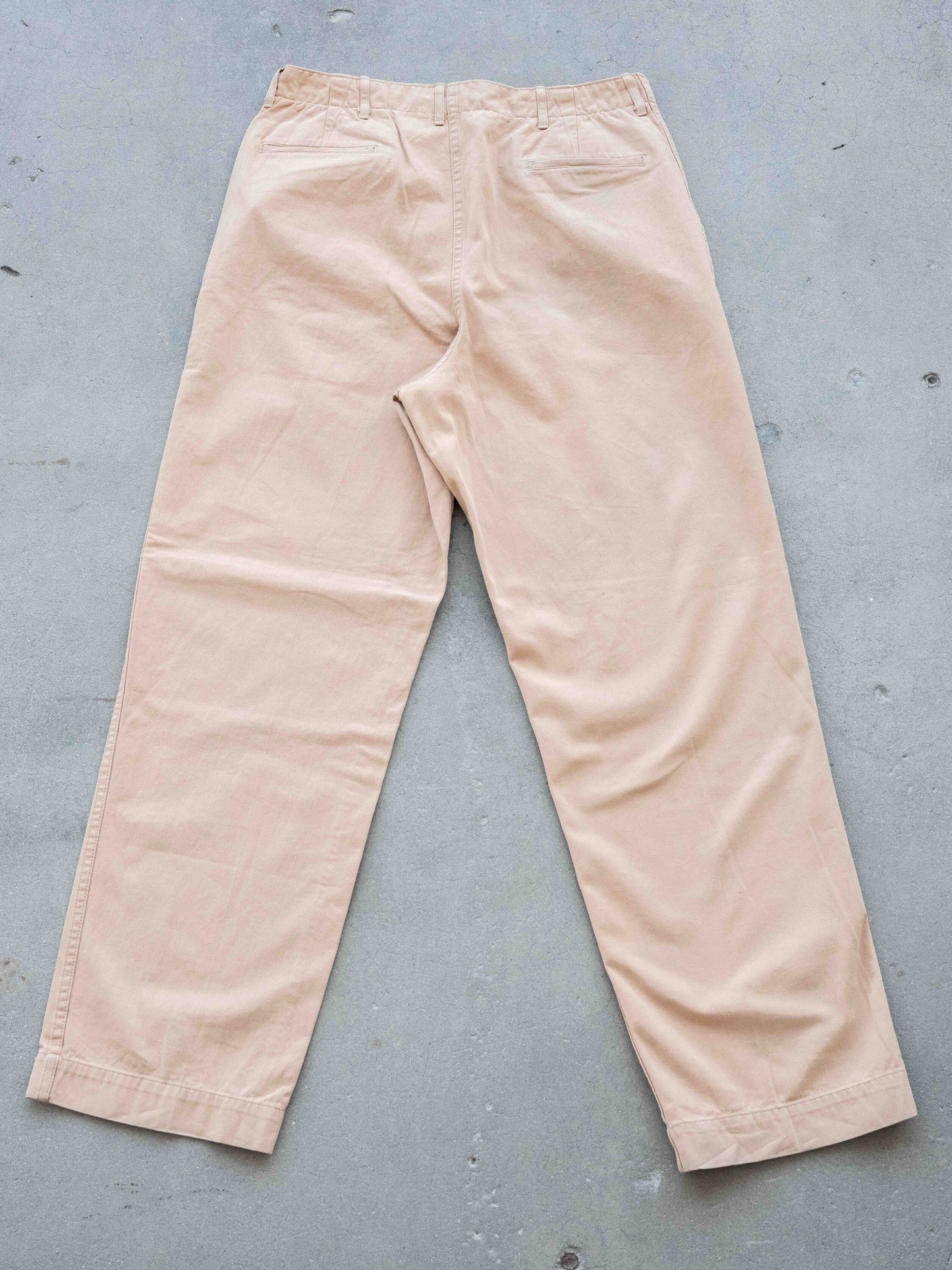 1950’s Peach Buttonfly Wide-leg Khakis 35W