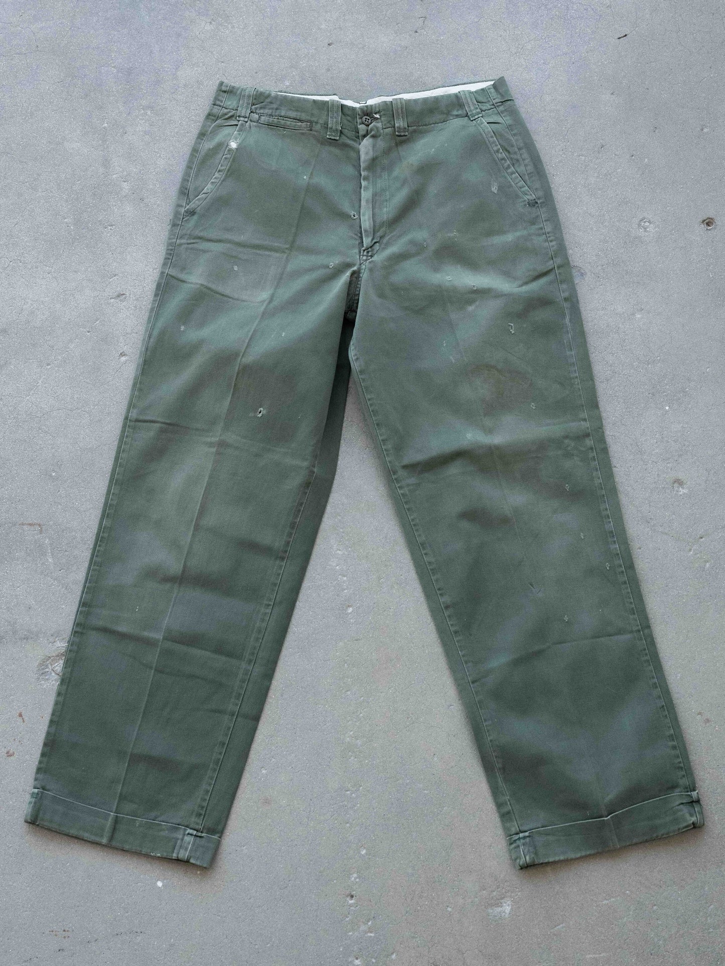 1960’s Green Distressed Chinos 33W