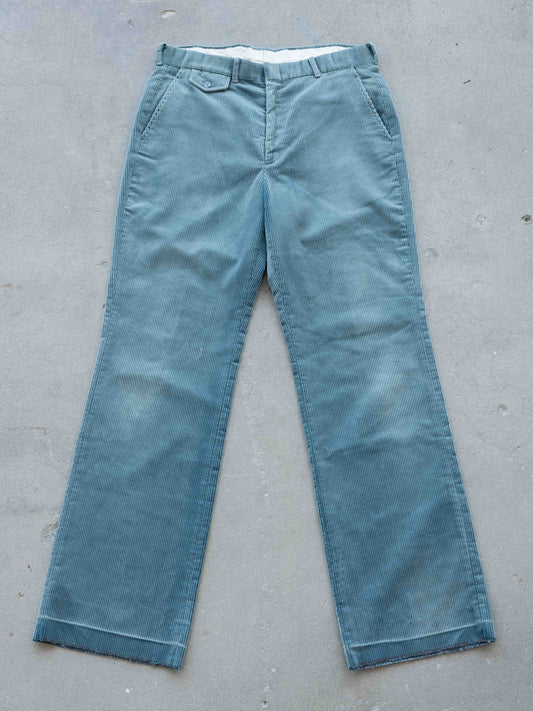 1970’s Faded Blue Wide-leg Corduroys 34W