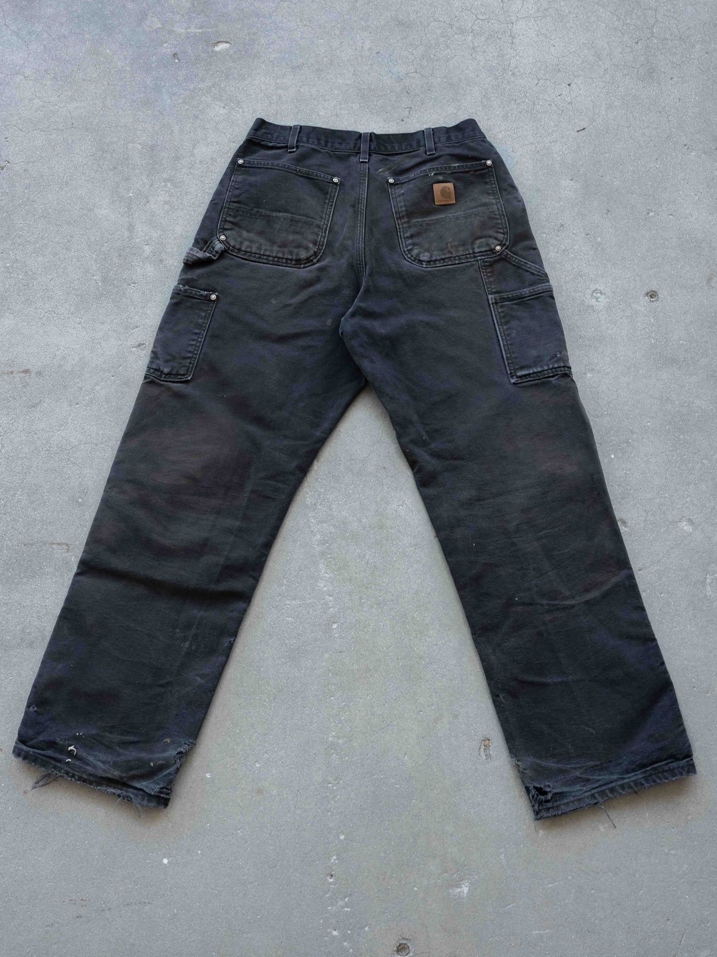 2000’s Heavily Distressed Black Carhartt Doubleknees 31W