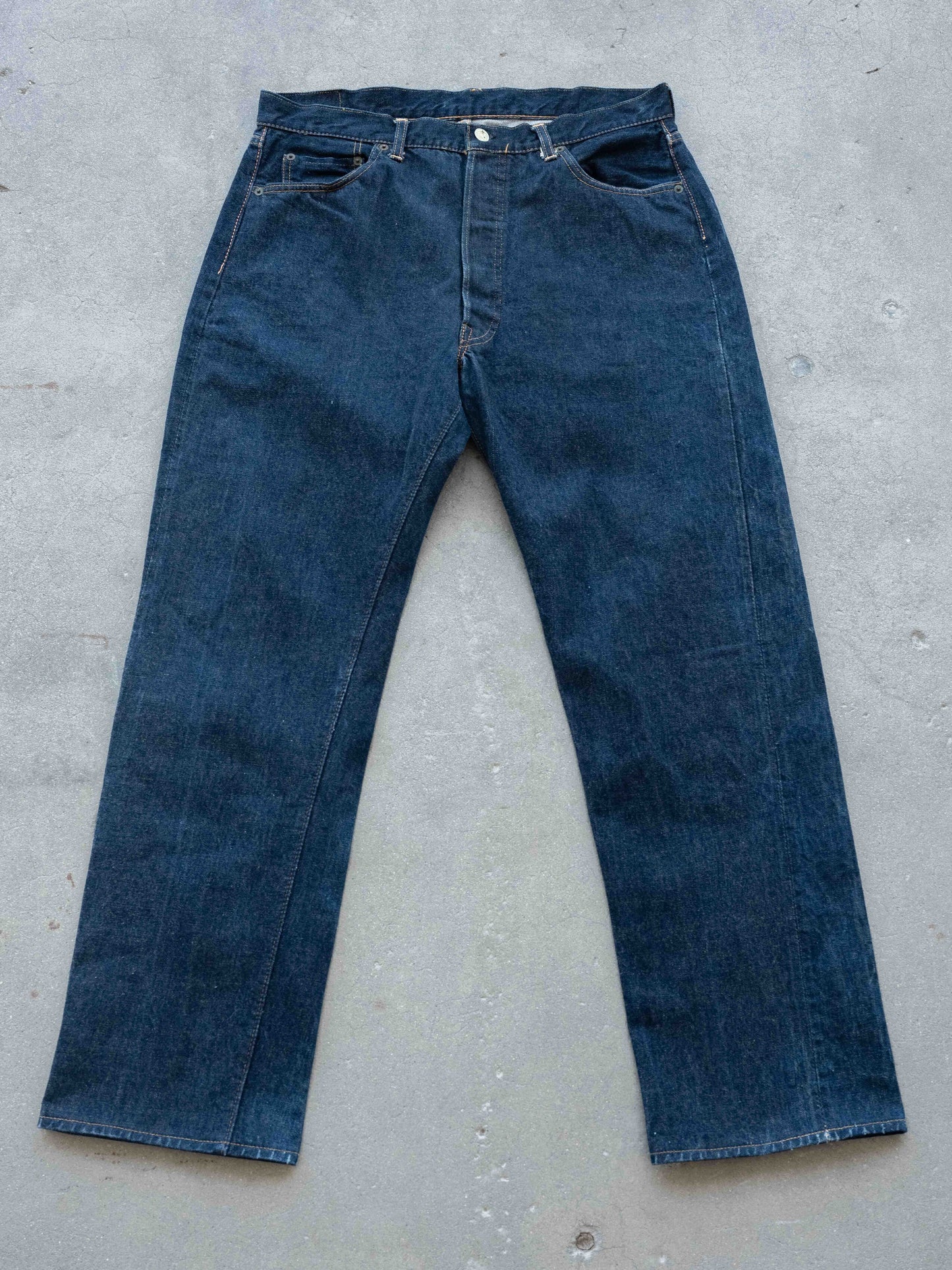 1950's/1960's Super Dark Levi's 501xx Big E Hidden Rivets 36W