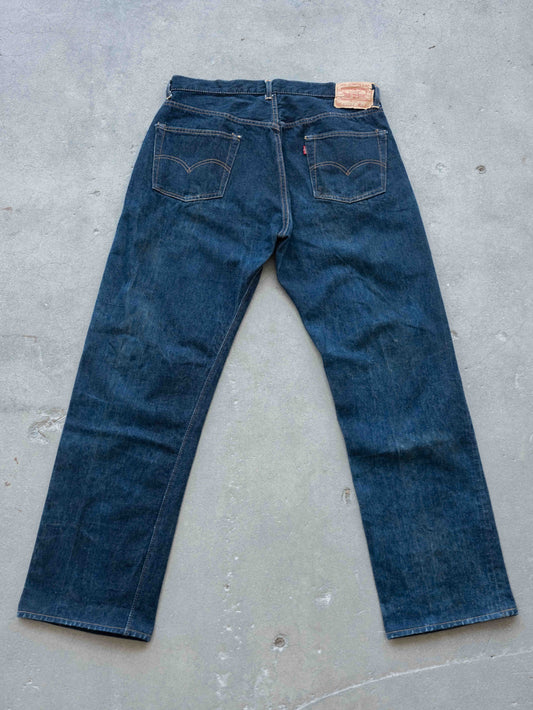 1950's/1960's Super Dark Levi's 501xx Big E Hidden Rivets 36W