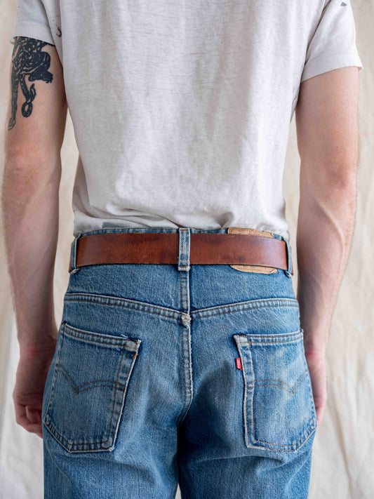 1960’s Caramel Leather Belt W32/34