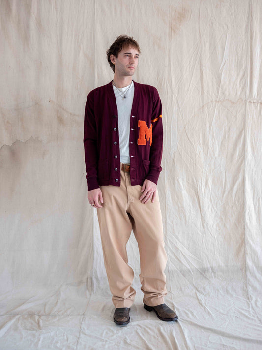 1940’s Champion Running Man Maroon Cardigan