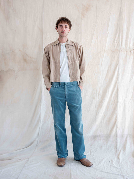1970’s Faded Blue Wide-leg Corduroys 34W