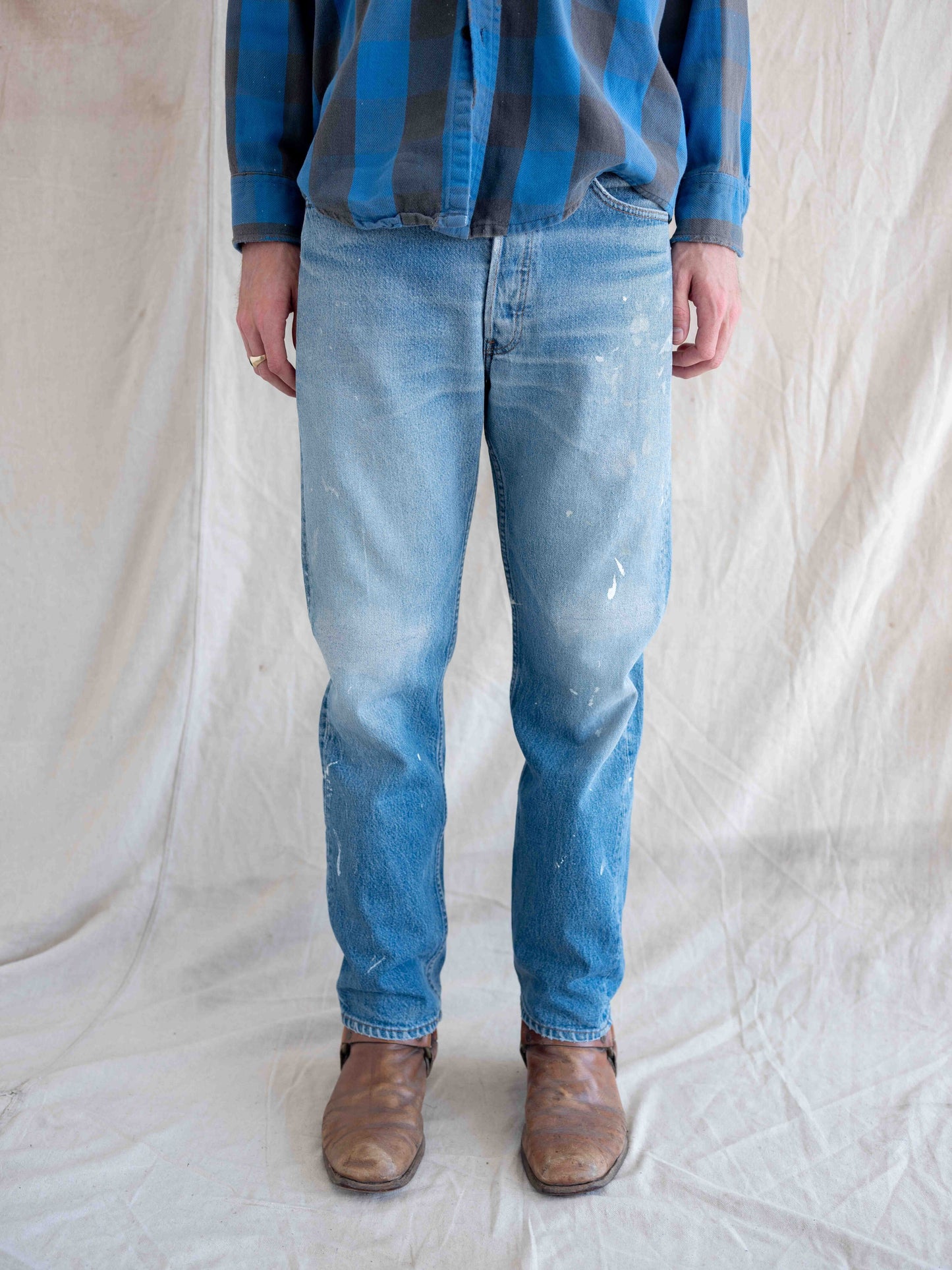 1980’s Lightwash Painter’s Levi’s 501 34W