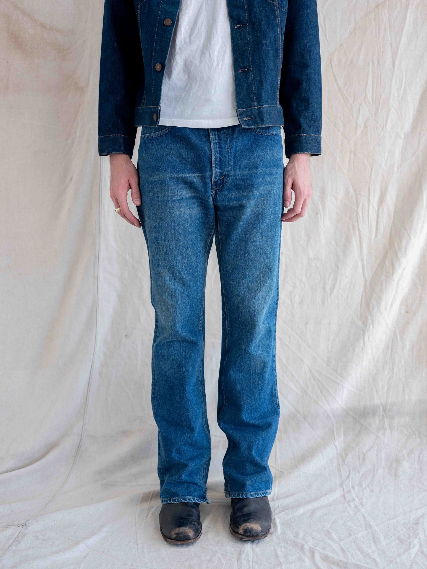 1970’s Dark Levi’s 517 with Heel Drag 34W
