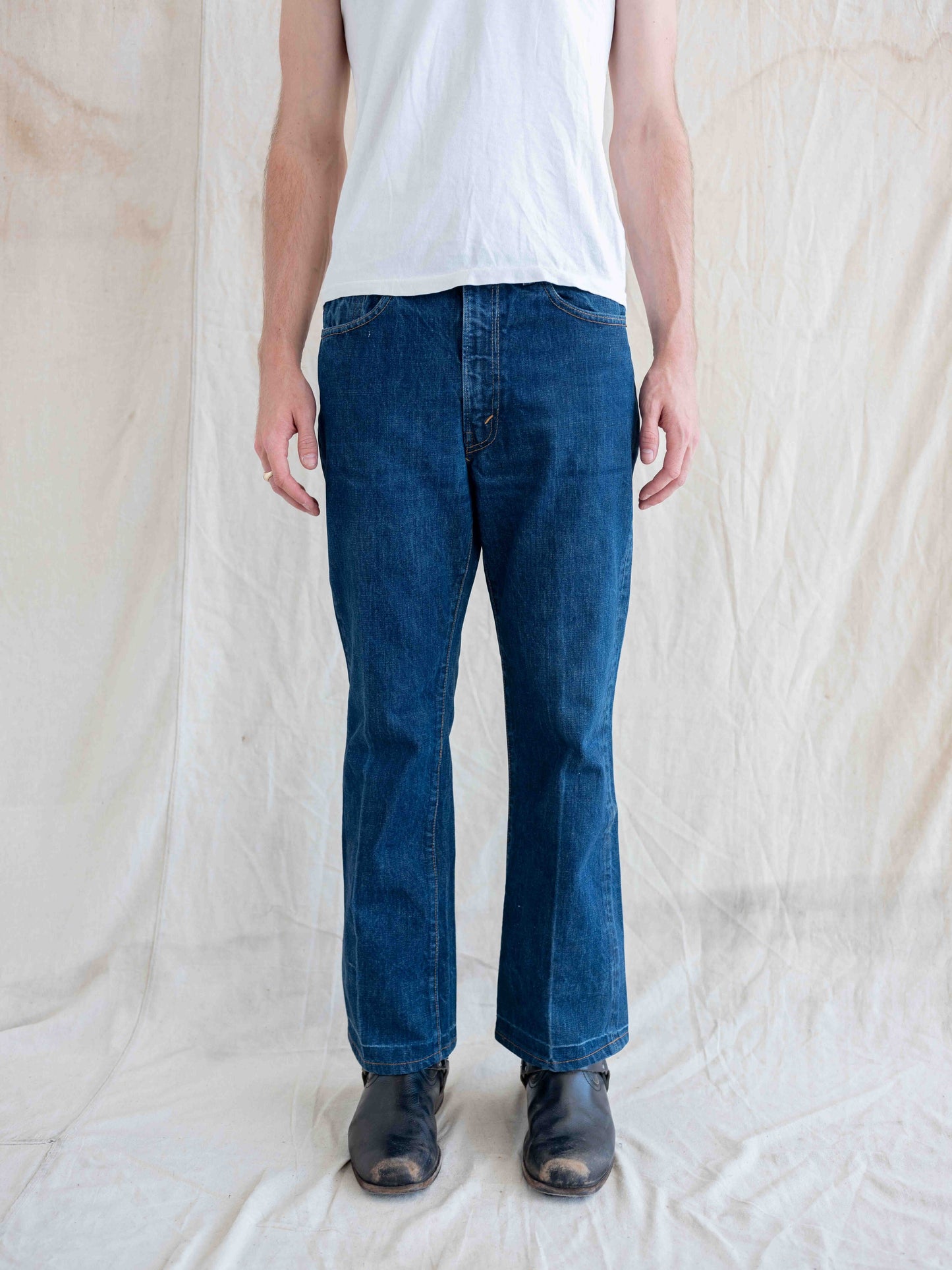 1970’s Extremely Dark Single Stitch Levi’s 517 35W