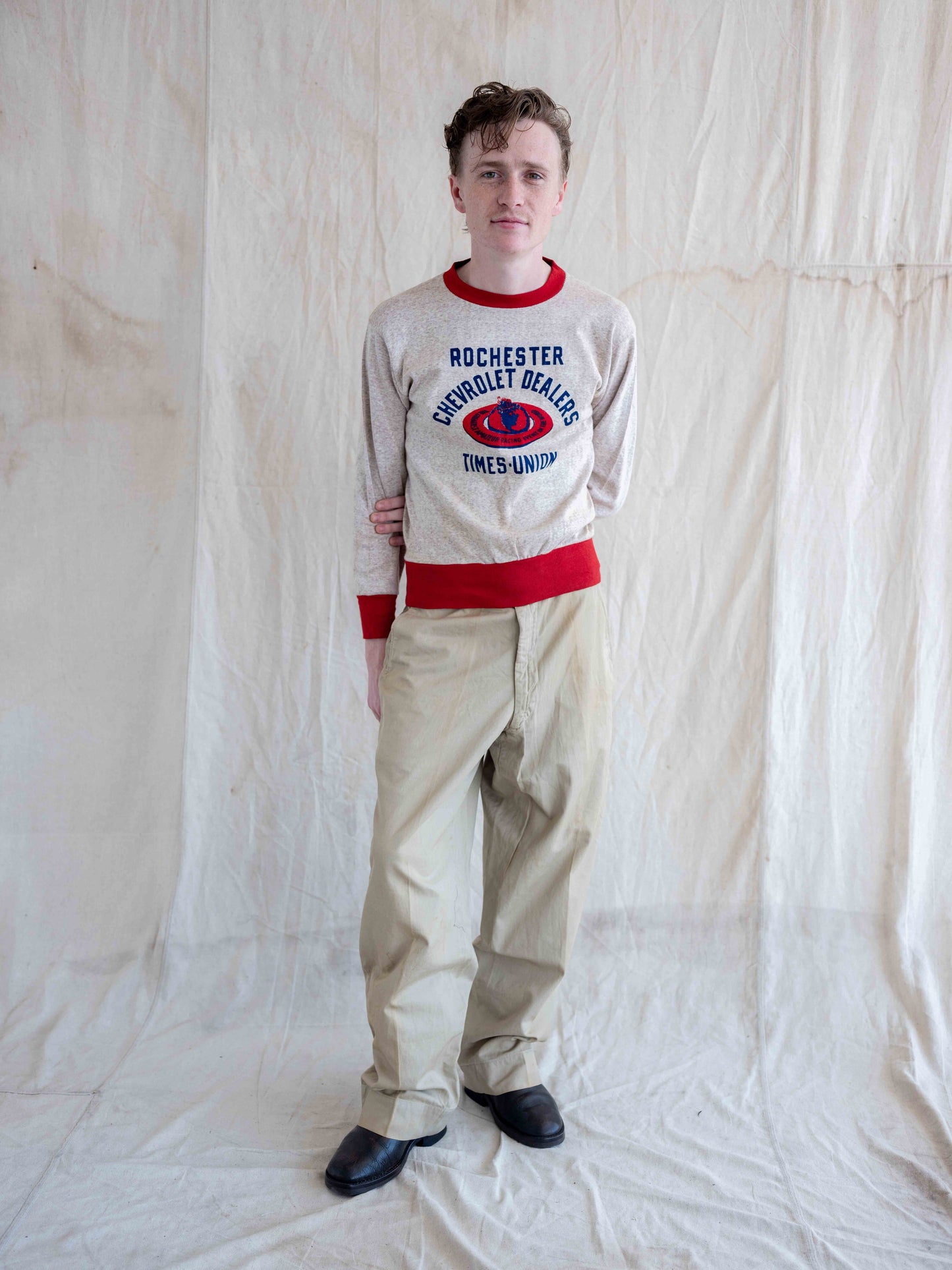 1950’s Champion Running Man Rochester Chevy Dealers Sweat