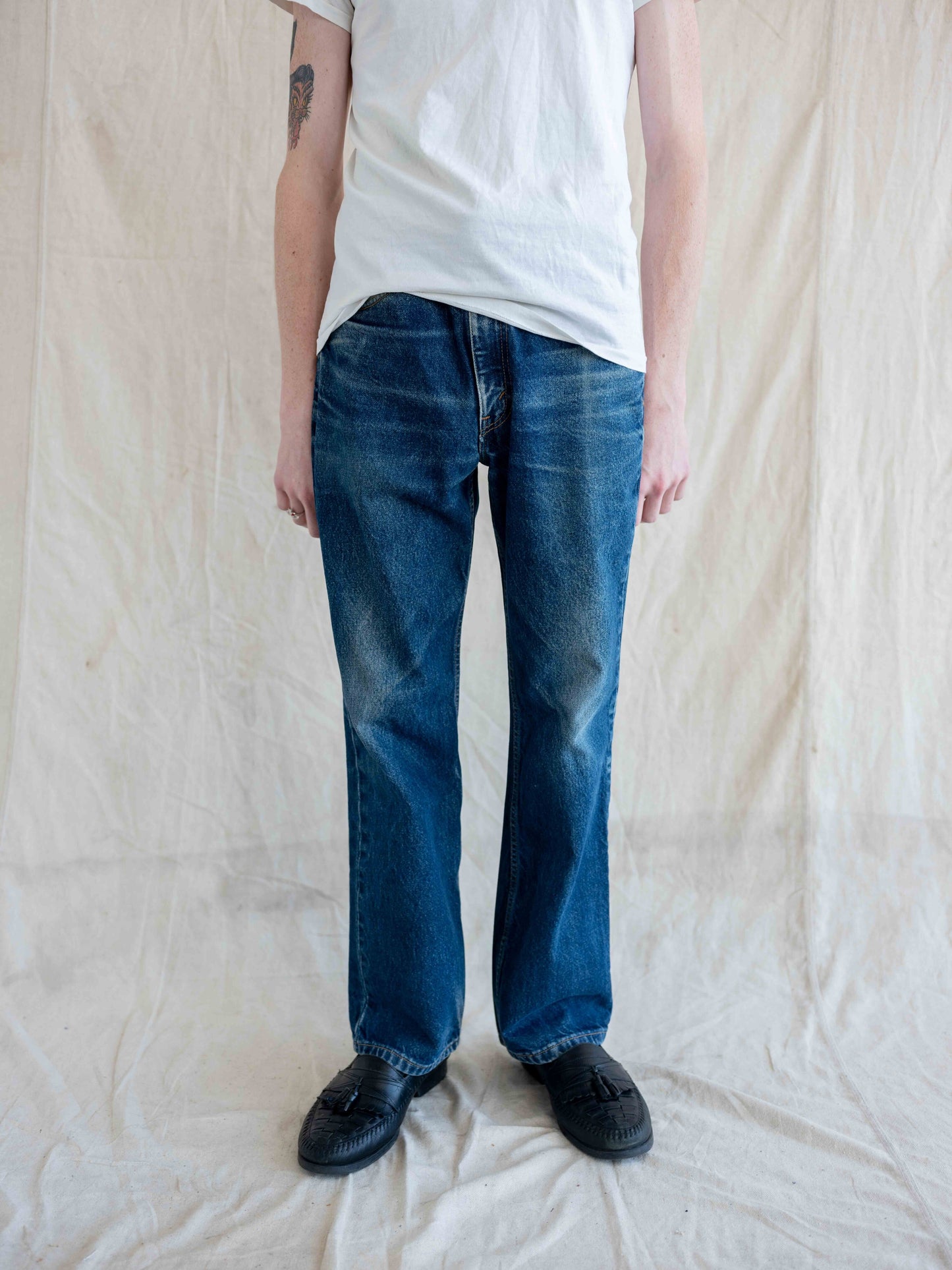 1980’s/1990/s Dark Levi’s 517 with Whiskering 32W