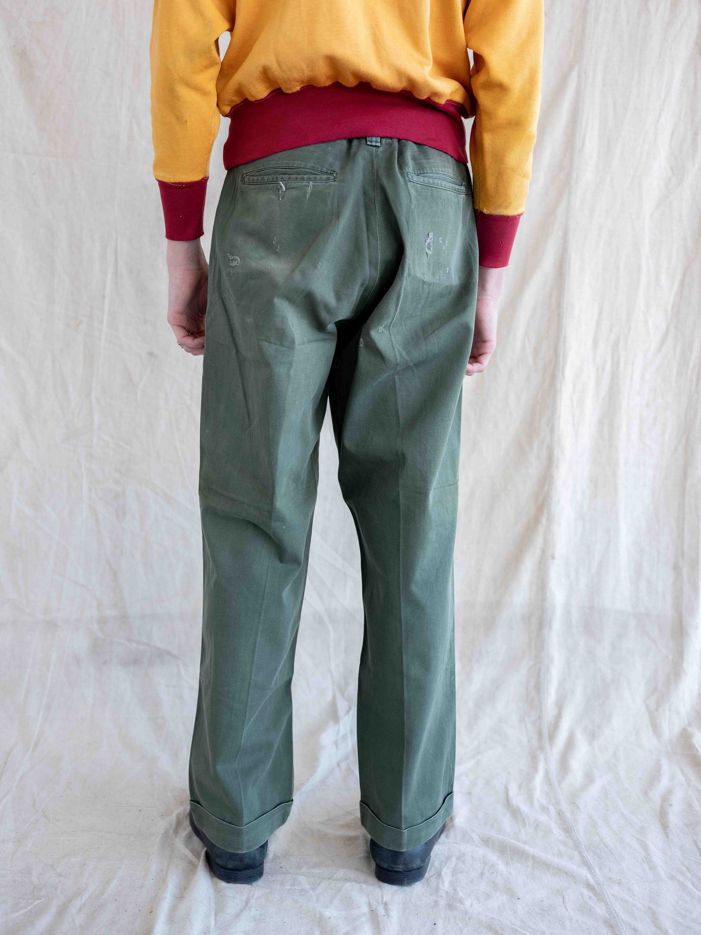 1960’s Green Distressed Chinos 33W