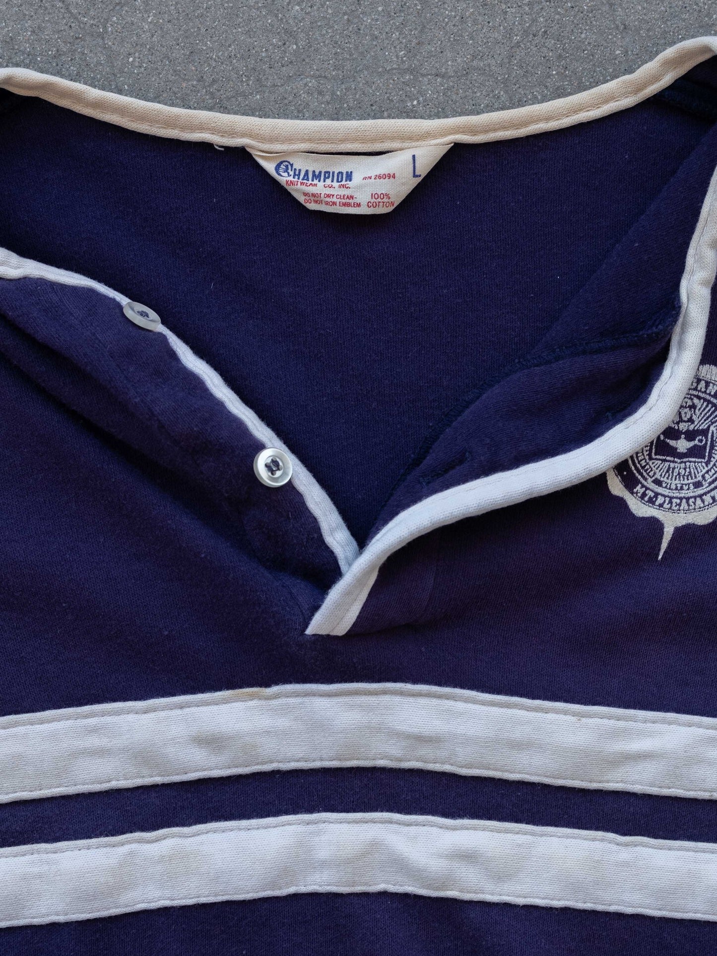 1960’s Champion Running Man Central Michigan Button Up T-Shirt