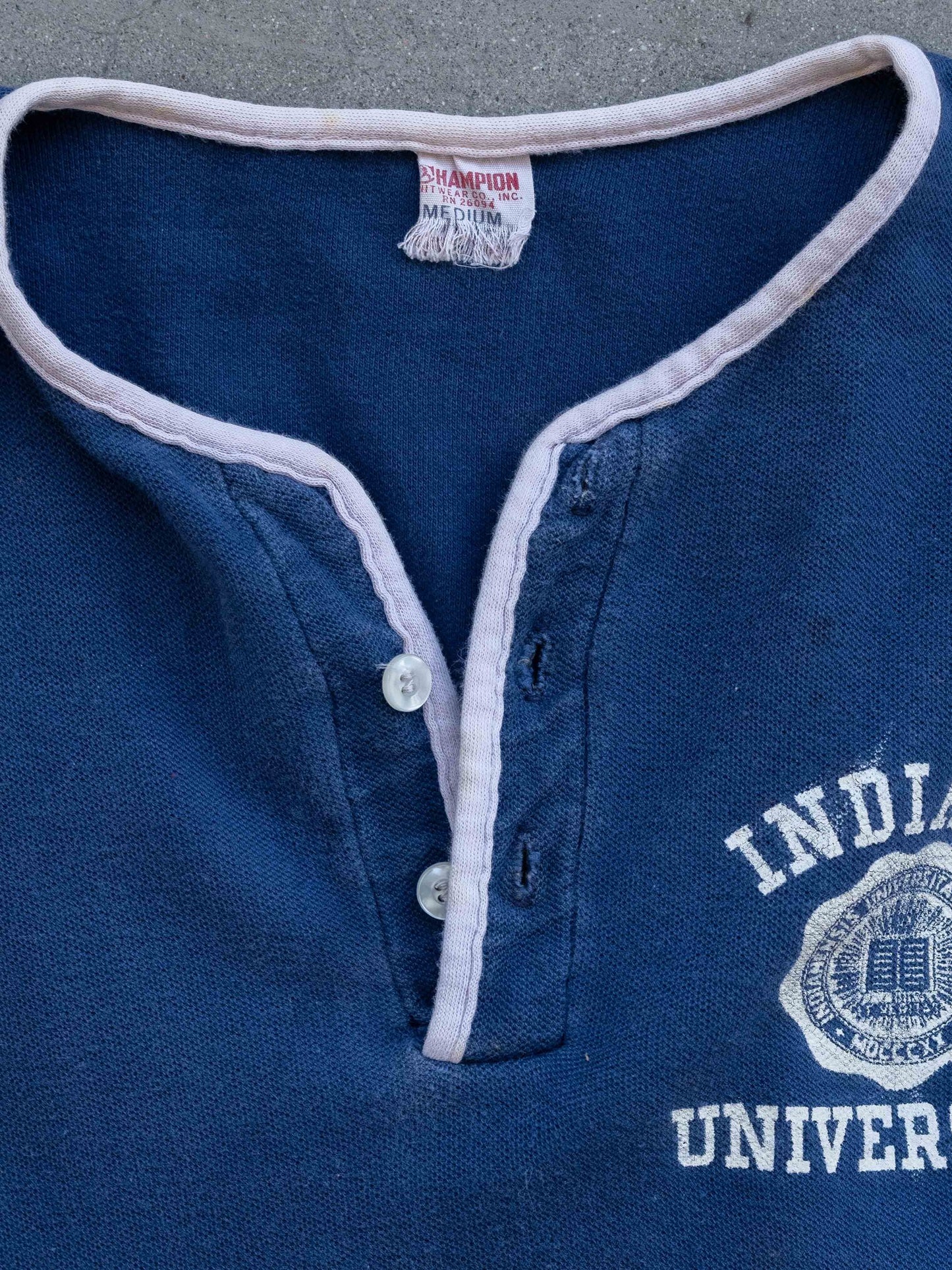 1960’s Champion Running Man Indiana University Button Up T-Shirt