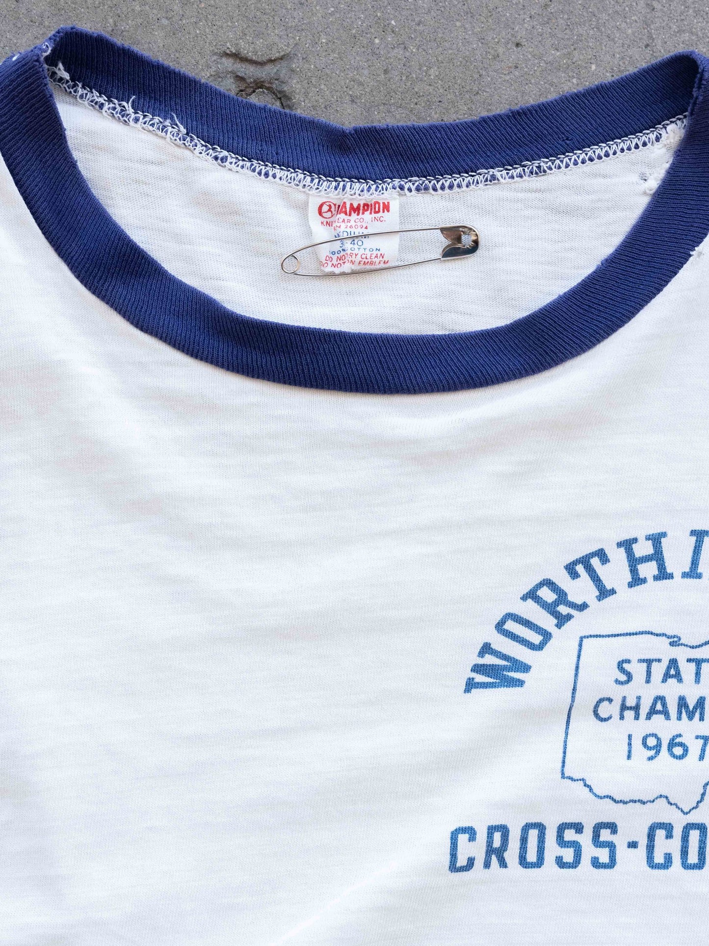 1960’s Champion Running Man 1967 State Champs T-Shirt