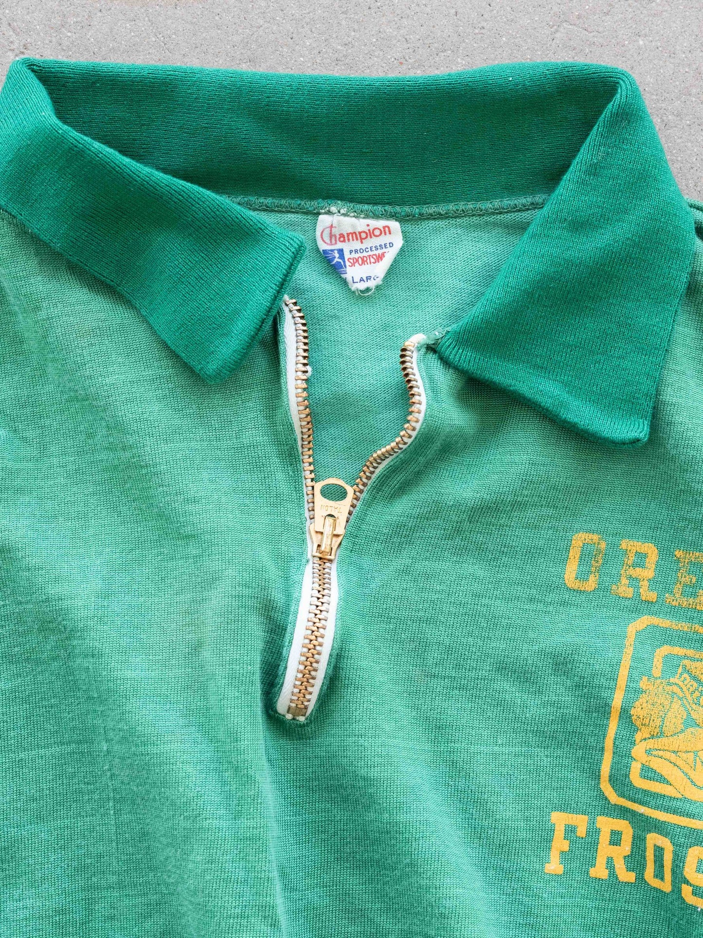 1950’s Champion Running Man Oregon Short Sleeve Quarter Zip