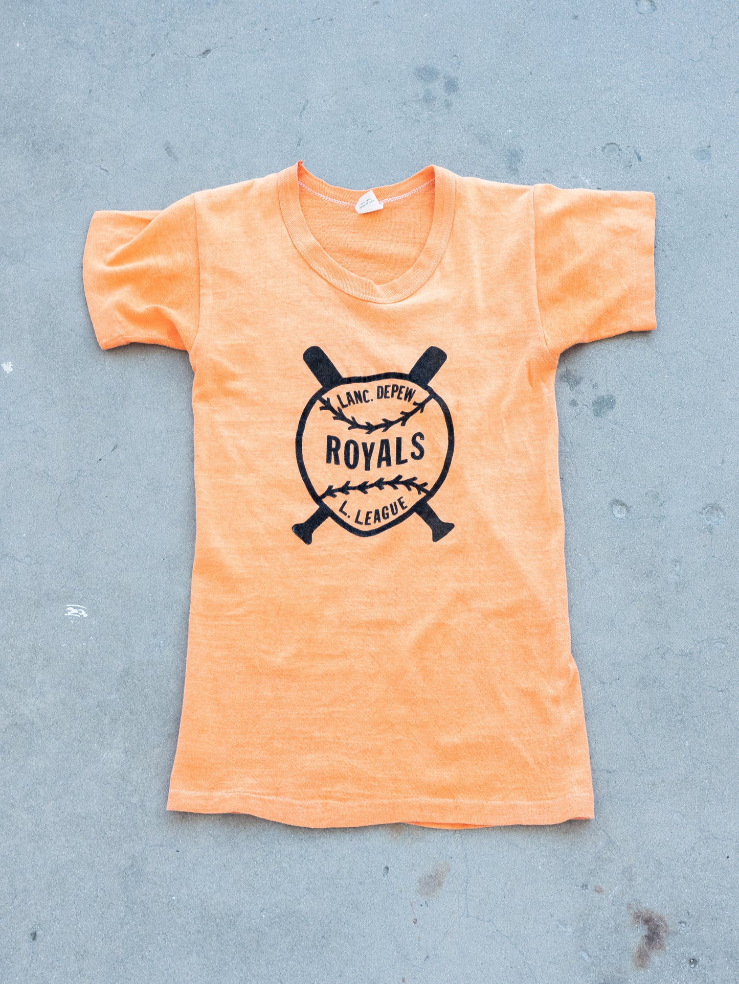 1960’s Orange Little League Baby Tee