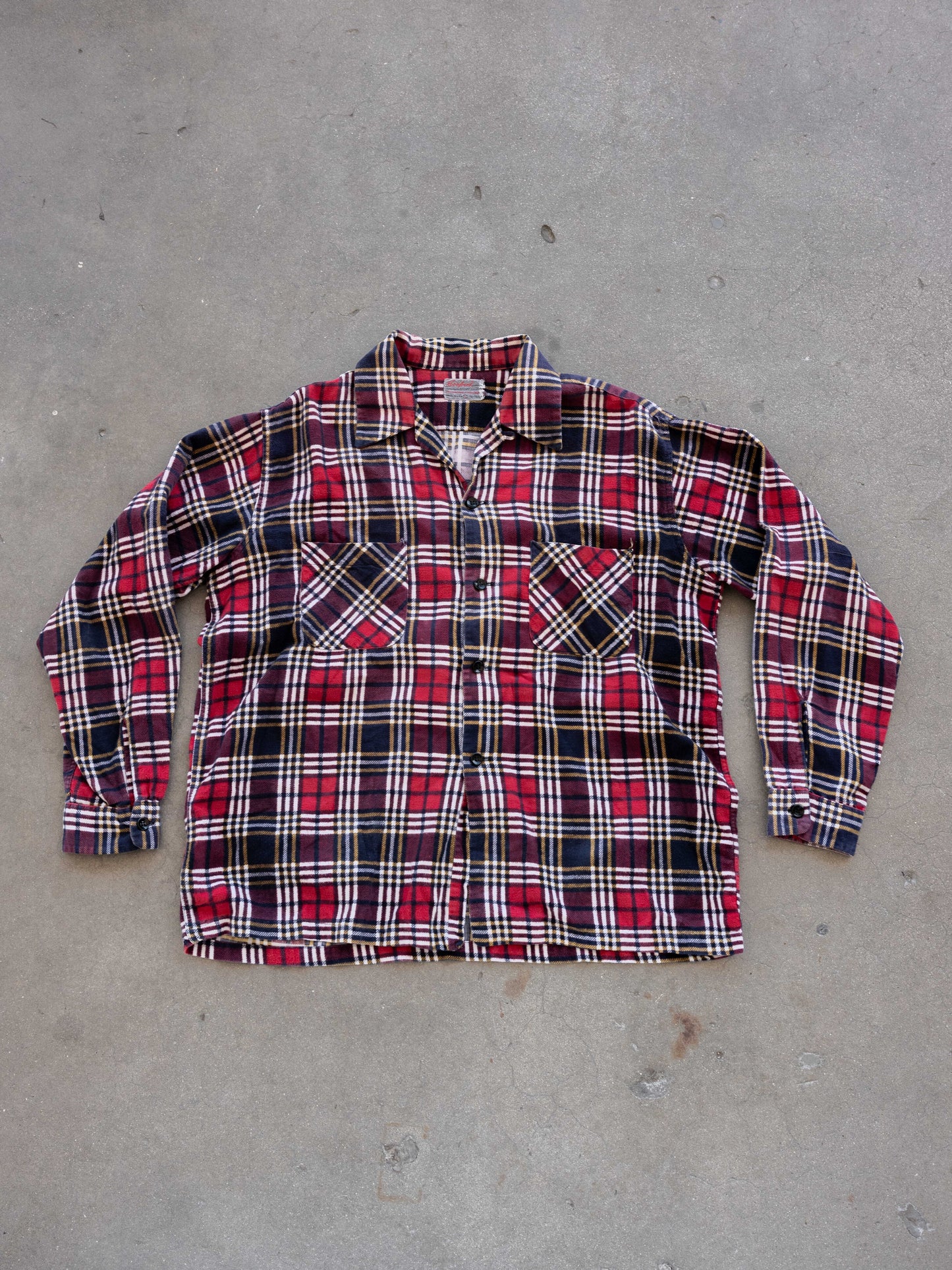 1950’s/1960’s “Cooper’s” Printed Flannel Loop Collar Shirt