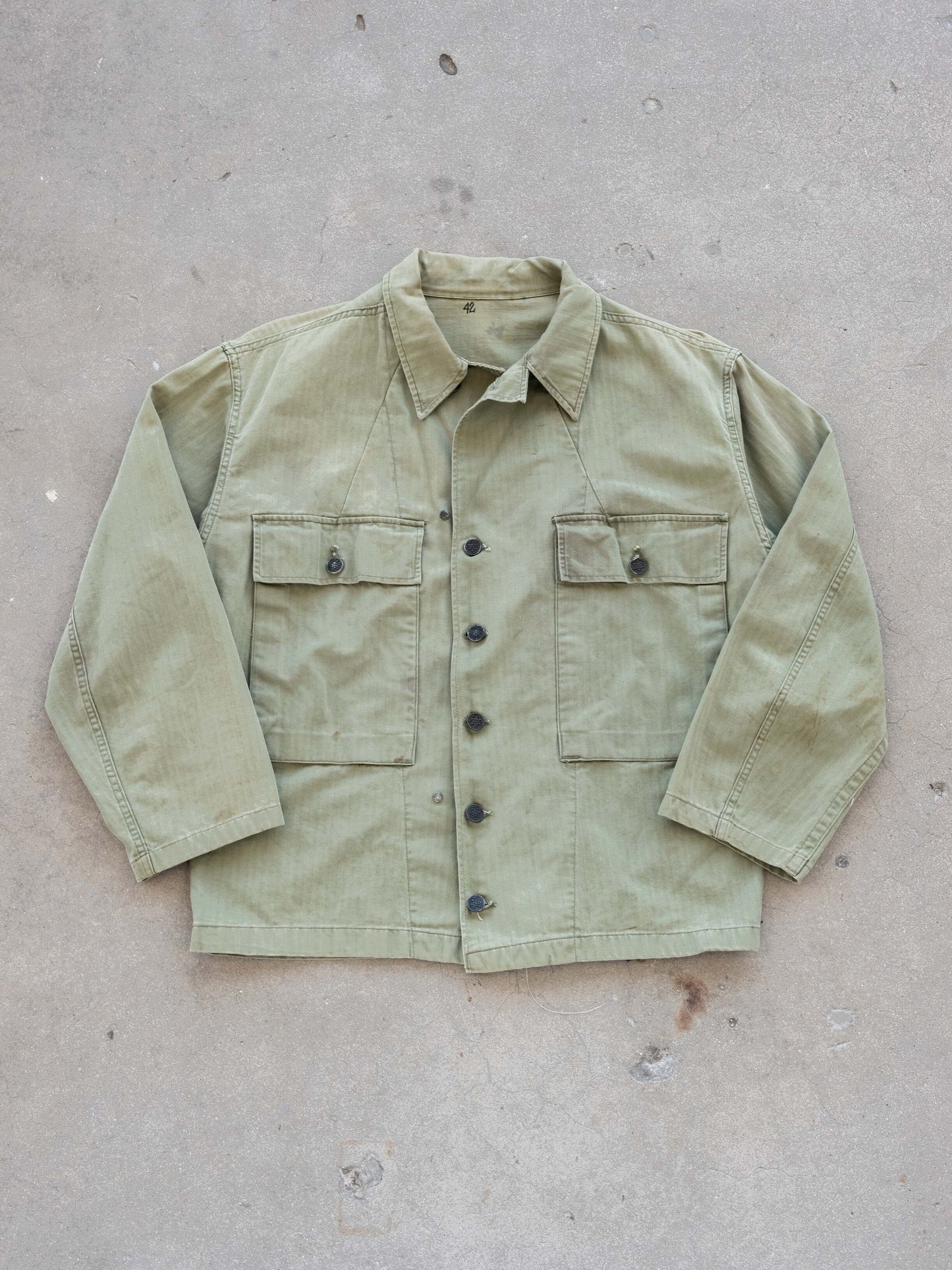 1950’s HBT and 13 Star Custom Military Top with Two Chest Pockets