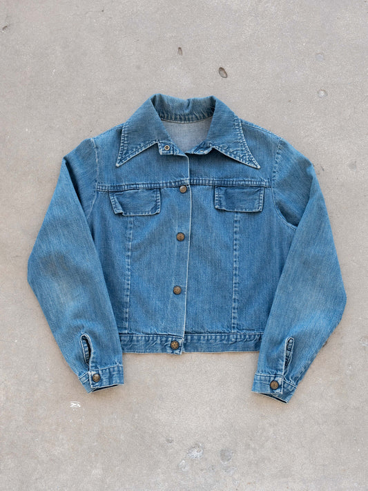 1960’s Unbranded Denim Top with Cute Details