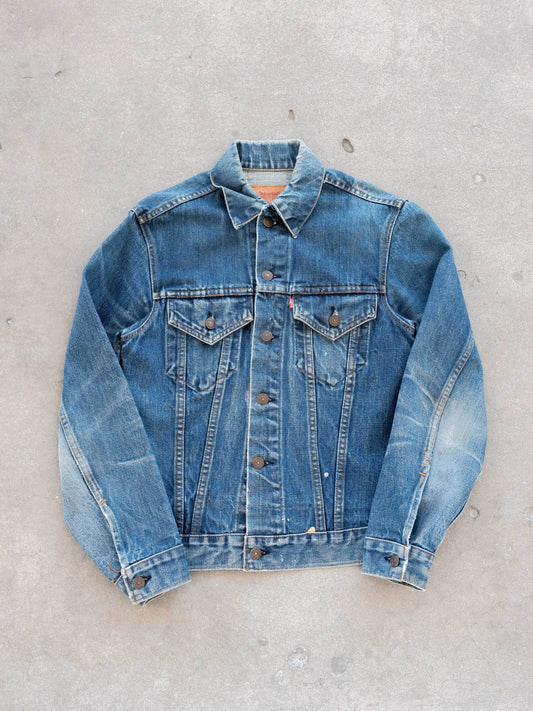 1960’s Levi’s Big E Type 3 in a Dark Midwash with Crazy Whiskering