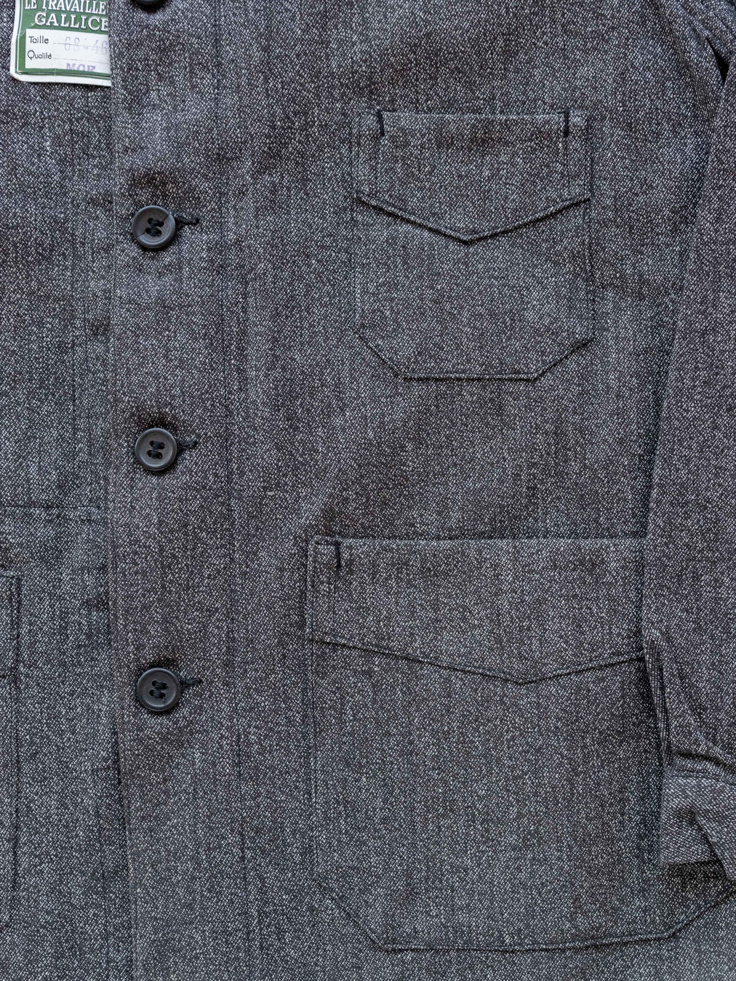 1950's Deadstock Salt and Pepper French Chore Jacket