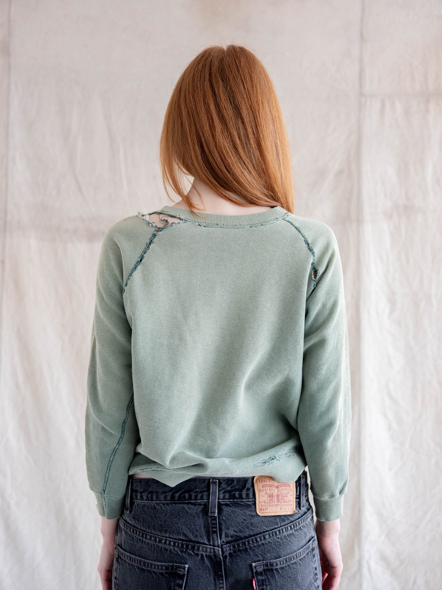 1950's/1960's Faded and Distressed Michigan State University Crewneck