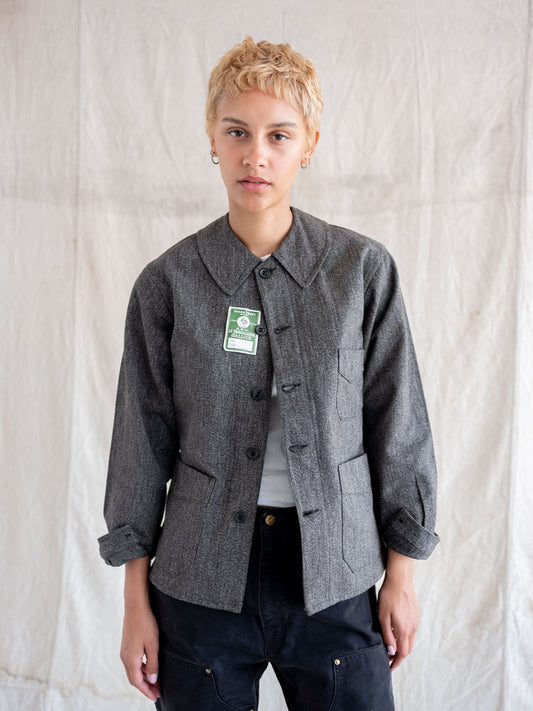 1950's Deadstock Salt and Pepper French Chore Jacket