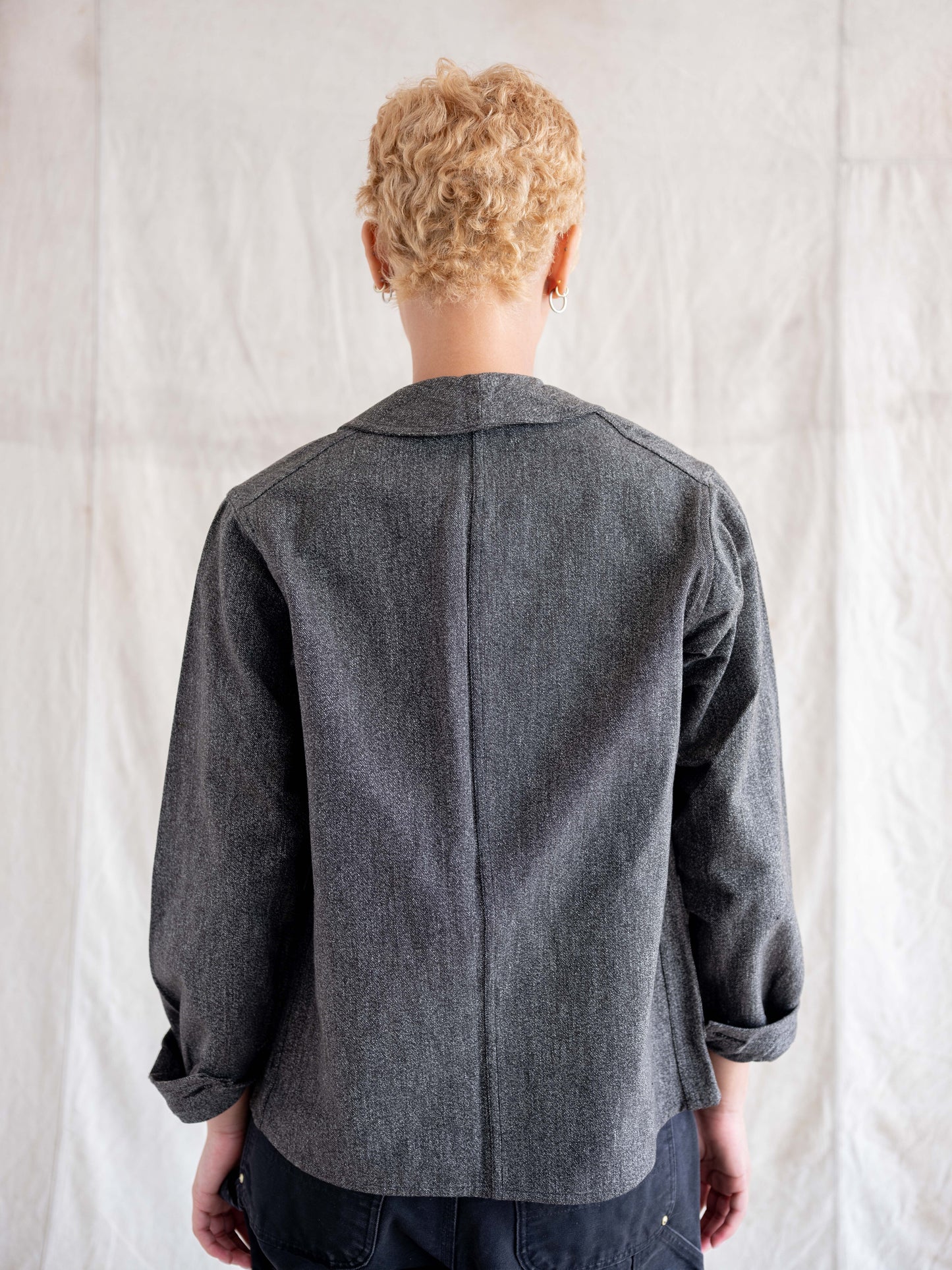 1950's Deadstock Salt and Pepper French Chore Jacket